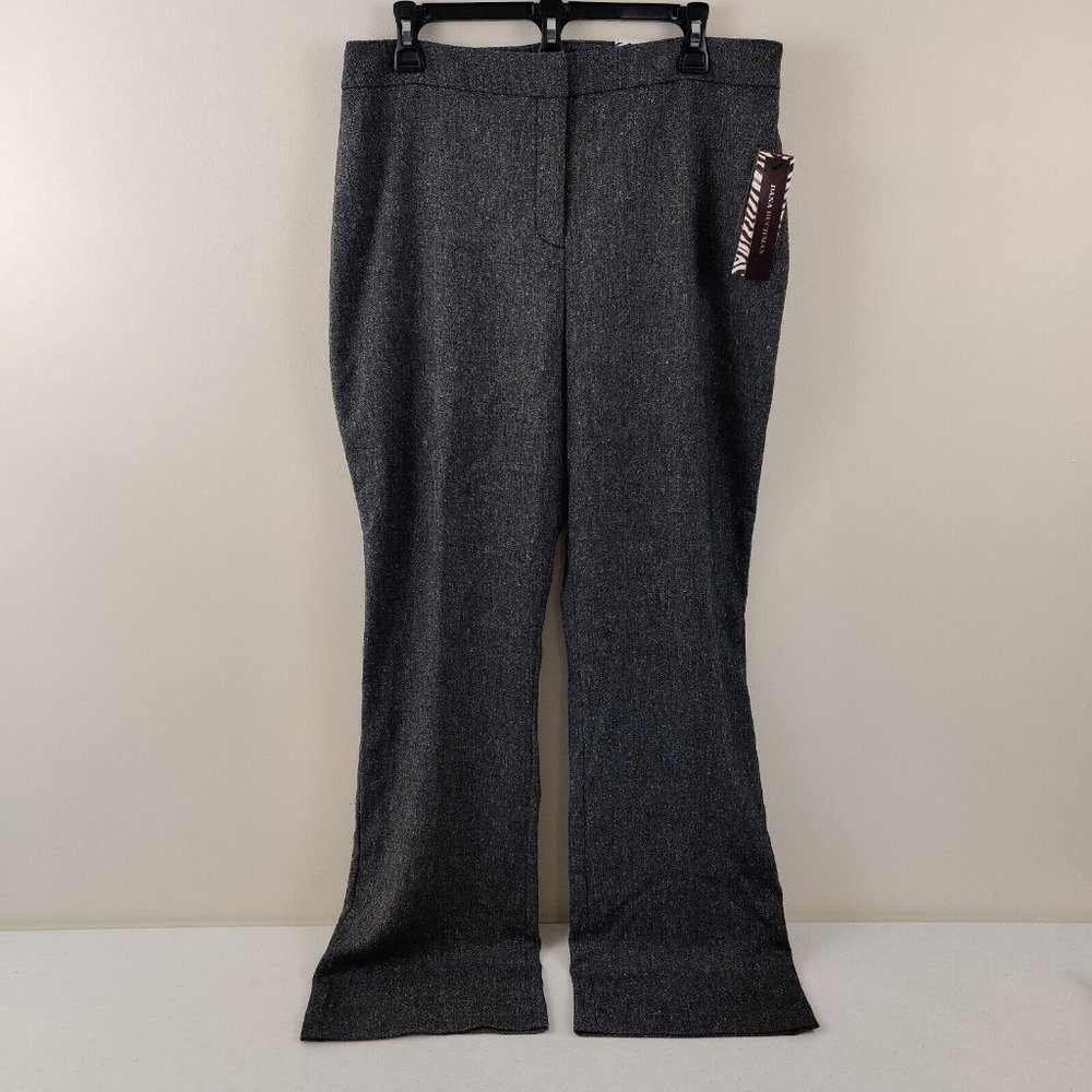 Dana Buchman Women's Straight Leg Dress Pants Slacks Size 12 Gray Mid Rise NWT